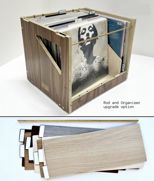 Vinyl Record Storage Crate