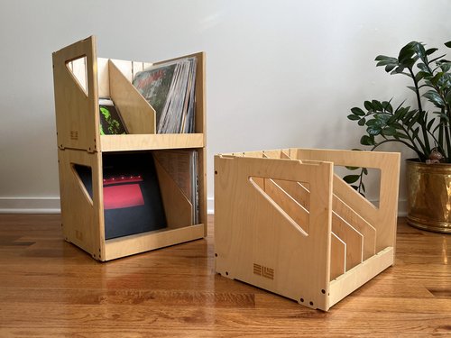 Vinyl Record Storage Crate